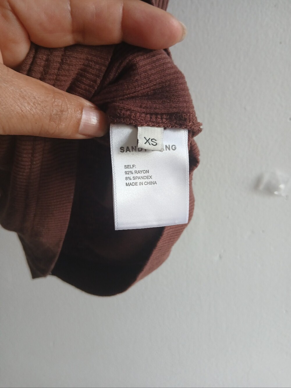 Sandy Liang Rust-Brown Ribbed Tank - Picture 3 of 6